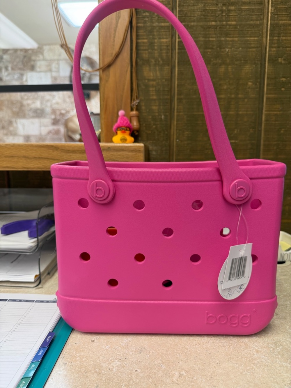 BOGG BAG Hot Pink Tote with Zip Insert - Picture 2 of 6
